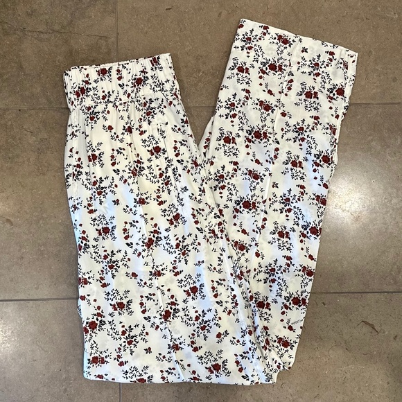 GANNI Floral-Print Crepe De Chine Straight-Leg Pants - Picture 10 of 15